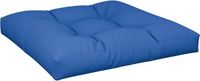 vidaXL Palletkussen 70x70x12 cm stof koningsblauw
