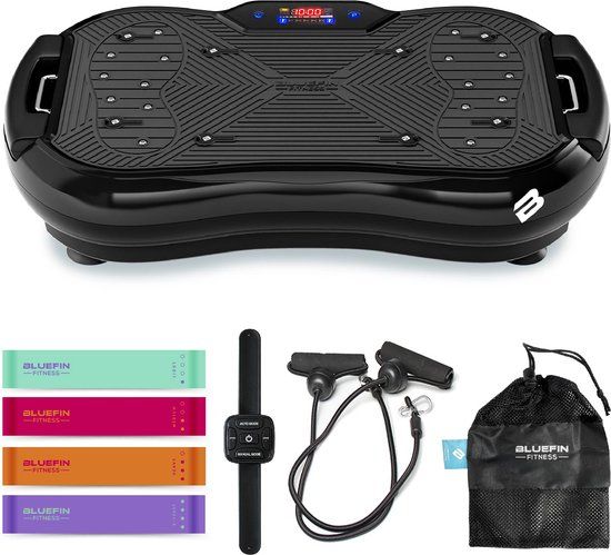 Bluefin Fitness Ultra Slim Plus Trilplaat - Zwart - Incl. Weerstandsbanden & Afstandsbediening