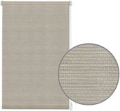 Sans marque Store enrouleur translucide gris chiné - Fixation par pince ou adhésif - Intimité et protection solaire - 100x150 cm
