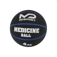 Medicijnbal 4KG - Zwart - Rubber