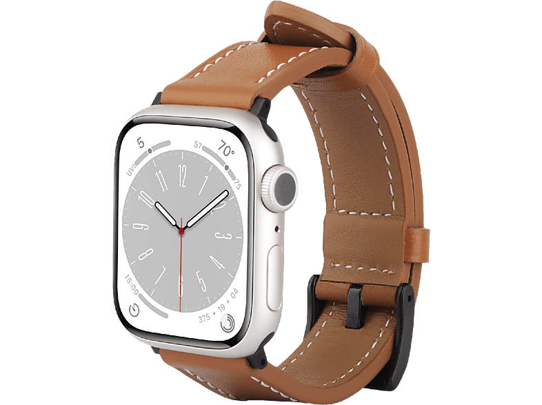Just In Case Timeless Leather Strap Apple Watch 40-42mm - Brown