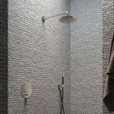 Hotbath Cobber IBS22GN1 inbouw regendoucheset met ronde handdouche geborsteld nikkel