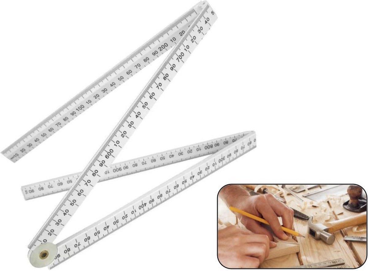 PD PD® - Duimstok - 1 meter - Wit