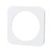 Wandplaat van kunststof, 1 witte sleutel, 82 x 82 x 8 mm (l x b x h)