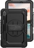 Casecentive Handstrap Pro Hardcase met handvat Galaxy Tab S8 2022 zwart