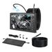 VEVOR Endoscope à triple objectif et double configuration de câble, endoscope industriel avec lumière, écran HD IPS de 7" avec fonction écran partagé, 8 + 2 LED, zoom 8x, 5000 mAh, caméra de tuyau étanche (IP67) pour voitures, plomberie (câbles de 5 m + 3 m)