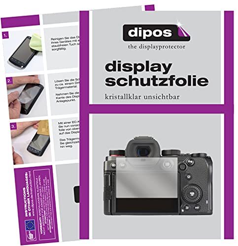 dipos I 2X beschermfolie helder compatibel met Panasonic Lumix S5 folie displaybeschermfolie