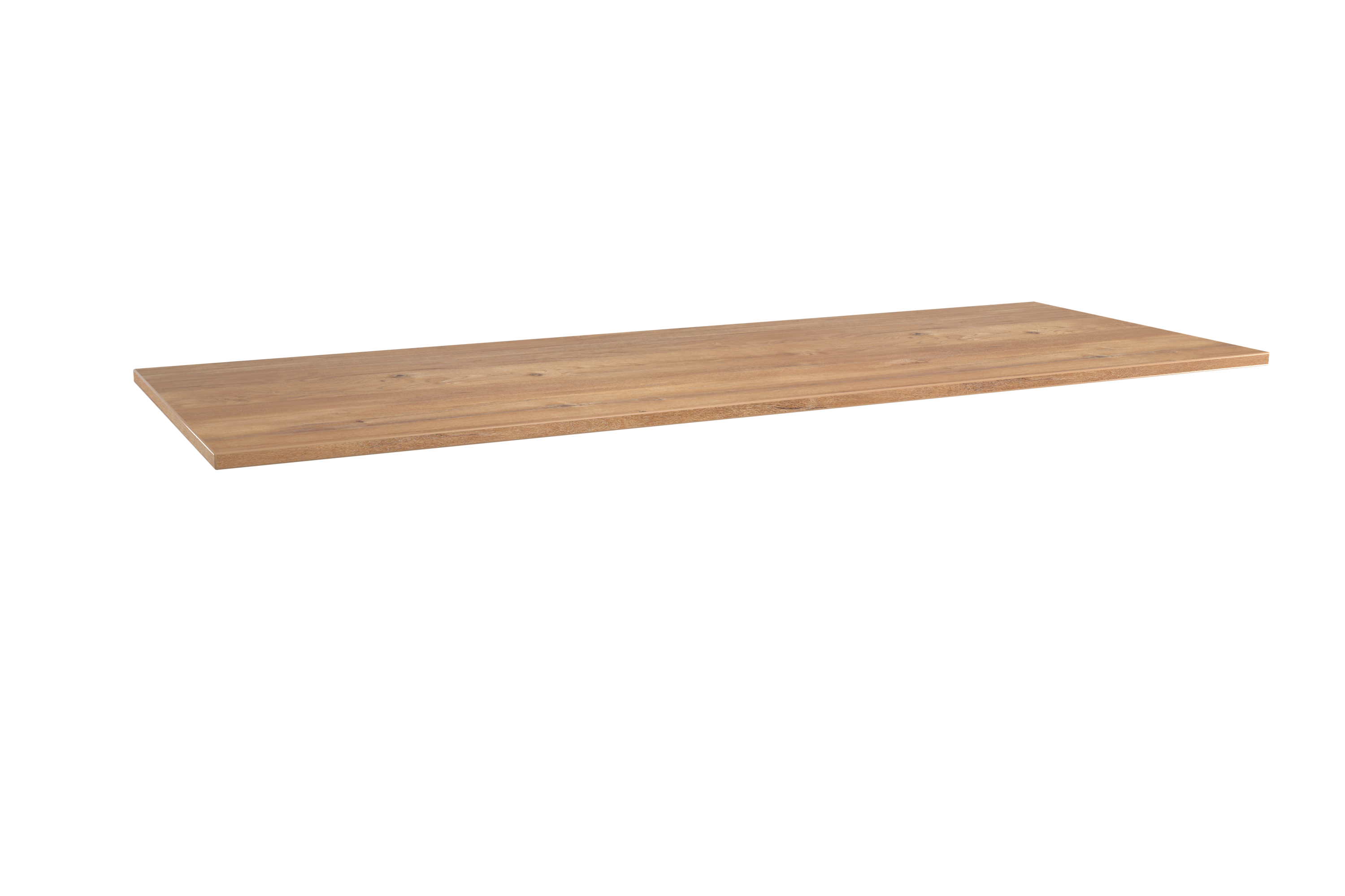 Storke Panton enkel of dubbel wastafelblad ruwe eiken melamine 140 x 52 cm