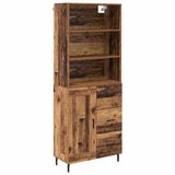 vidaXL Highboard Vieux Bois 69,5 x 32,5 x 180 cm