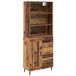 vidaXL Highboard Vieux Bois 69,5 x 32,5 x 180 cm