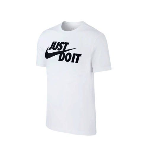 Nike T-shirt wit - Heren - Katoen - Zwart/Wit - 0191888624058
