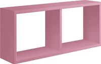 Homemania Morgana wandrek voor woonkamer, slaapkamer, kantoor, MDF, roze, 70 x 30 x 15,5 cm