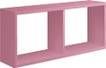 Homemania Morgana wandrek voor woonkamer, slaapkamer, kantoor, MDF, roze, 70 x 30 x 15,5 cm