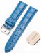 By Qubix - Blauw Leren Smartwatch Bandje 20mm Geschikt voor Garmin Vivomove