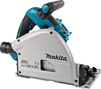 Makita DSP600ZJ2 Accu invalzaag LXT 2x18V met geleiderail en tas Zonder accu's en lader