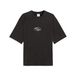 PUMA T-shirt graphique unisexe, Zwart, Taille XL