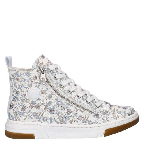 Rieker Sneakers Wit/Lichtblauw