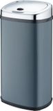 KITCHEN MOVE LARGO Poubelle automatique pour cuisine, 42 litres, acier inoxydable gris mat avec renfort de bord