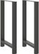 vidaXL Pieds de table de bar, anthracite, 2 pièces, 60 x (100-101) cm, acier