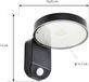 PRIOS Wandlampen buiten - 1 licht - kunststof - H: 12 cm - zwart, helder - Inclusief lichtbron