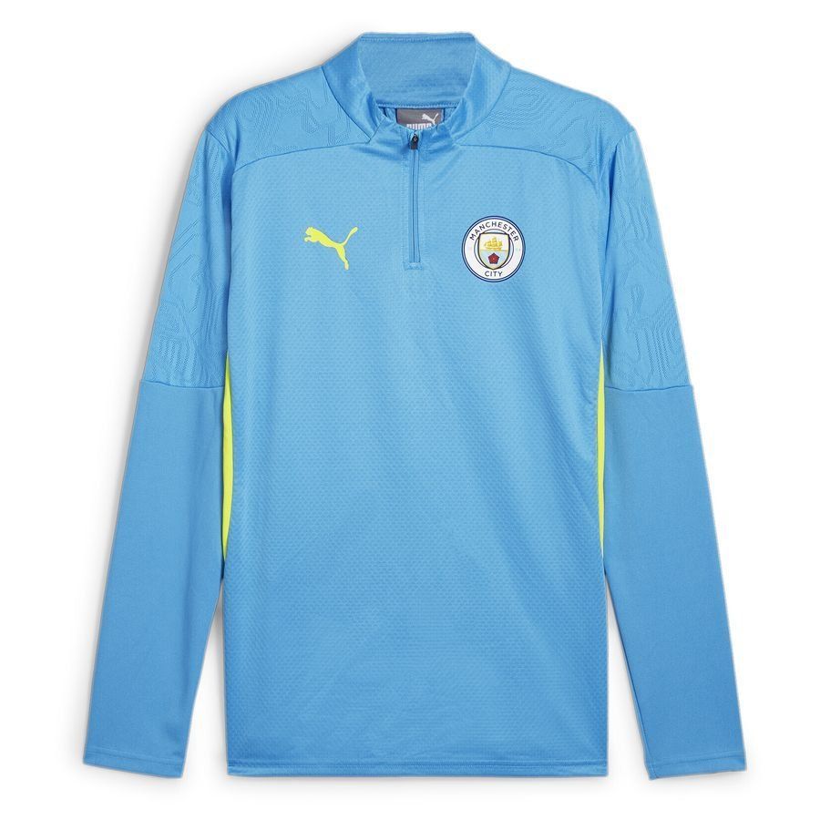 Manchester City Trainingsshirt Kwartrits - Magic Blue/geel - PUMA - Maat Medium