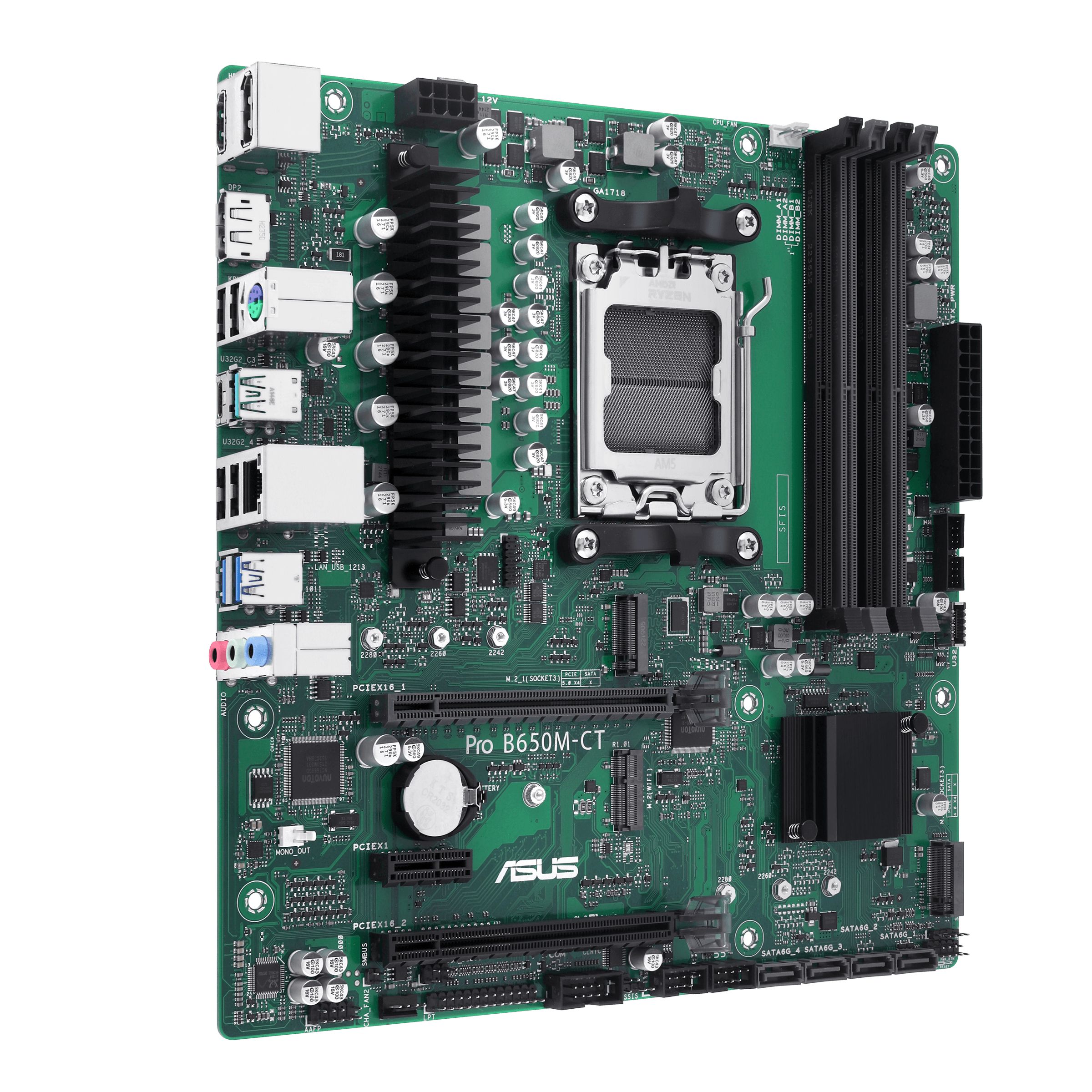 ASUS PRO B650M-CT-CSM - Micro ATX Motherboard - AMD B650 - Socket AM5
