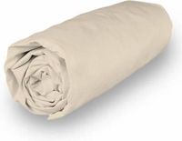 SOLEIL d'OCRE Hoeslaken Camille - Percal katoen - 90 x 190 cm - Ecru