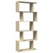 VidaXL Paravent / bibliothèque 5 étagères 70x24x161 cm bois chêne sonoma