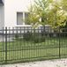 Maison Exclusive - HORST Spike Fence, 200 x 100 cm, Pulverbeschichteter Stahl