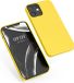 kwmobile telefoonhoesje geschikt voor Apple iPhone 12 / iPhone 12 Pro - Hoesje met siliconen coating - Smartphone case in stralend geel