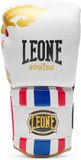 Leone1947 Thai Style Leer Kunstmatige Bokshandschoenen Wit 16 oz