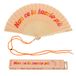 Fisura Originele waaiers met boodschap Non CE la taccio PIU", moderne en kleurrijke houten waaiers, oranje handventilator, hanger inbegrepen, grappig cadeau-idee, 42,5 x 23 cm