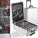 Happiq Fioren Coffre à outils Trolley Rempli - 799-delig - Aluminium/Plastique/Métal - Argent/Rouge/Noir