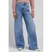 Lee high waist wide leg jeans medium blue denim