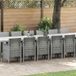 Prolenta Maison Exclusive Tuinset voor buiten met kussens, 17 stuks, lichtgrijs, gemaakt van PP (polypropyleen)