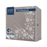 Unbekannt Servetten Airlaid edele stofachtige met patroon linnen-look 40 x 40 cm bruin bloemig