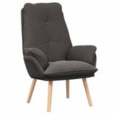 vidaXL Fauteuil Donkergrijs 69 x 74 x 93 cm Sherpa Stof