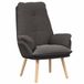 vidaXL Fauteuil Donkergrijs 69 x 74 x 93 cm Sherpa Stof