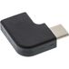 InLine 35803 USB-C male naar USB-C female adapter, zwart
