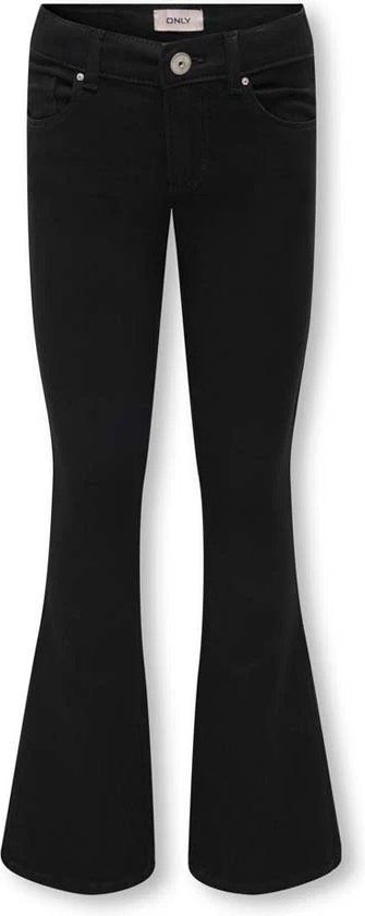 KIDS ONLY GIRL KOGROYAL LIFE Flared Jeans - Black Denim - Size 128