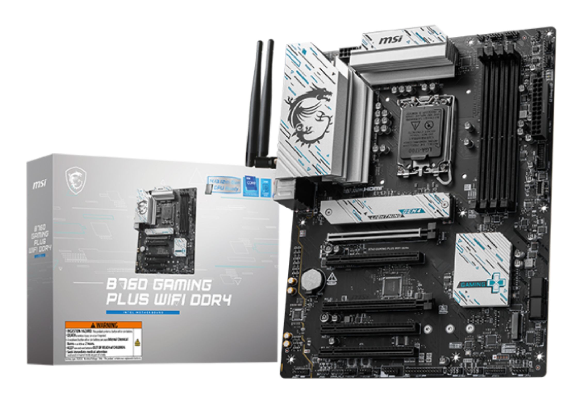 MSI B760 GAMING PLUS WIFI DDR4 Motherboard - ATX - Socket LGA1700 - Intel B760 - DDR4 - Realtek ALC897 - Wi-Fi 6E
