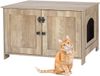 Relaxdays Kattenkast voor kattenbak - 46x78,5x44,5cm - met slot - bruin