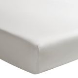 Essix Royal Line hoeslaken, perkal-katoen, parelgrijs, 180 x 200 cm