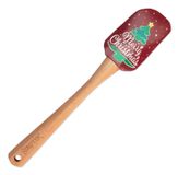 Städter Red Silicone Cooking Spatula with Wood Handle