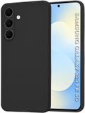 Techsuit Hoesje voor Samsung Galaxy S25 FE - Soft Flex Silicone Back Cover - Zwart