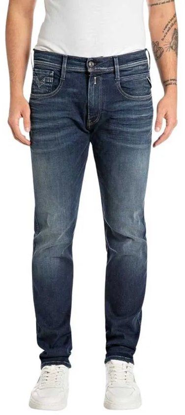 Replay M914e.000.661604 Hyperflex Jeans Blauw 34/30 Mannen