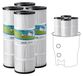 VEVOR Cartouches de filtre de piscine, lot de 4, filtre à eau avec une surface de 7,4 m², filtres de remplacement, compatible avec Pentair CCP320, Pleatco PCC80-PAK4. Sûr pour les enfants et les animaux domestiques, facile à nettoyer
