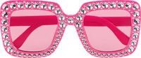 Boland Partybril Bling bling roze