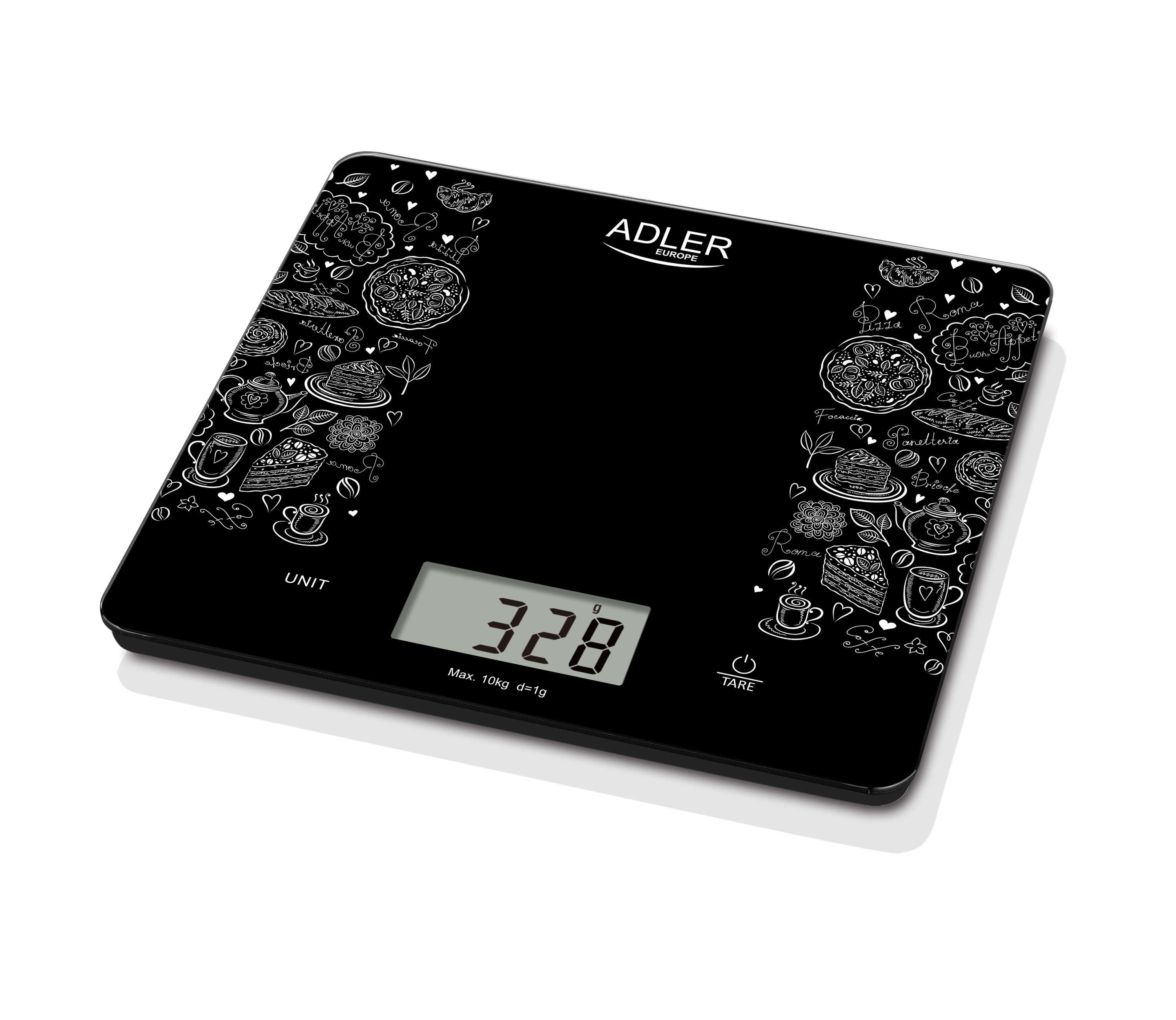 Adler AD 3171 - Digitale keukenweegschaal - Zwart - 10 kg