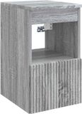 vidaXL Badkamerkast Grijs Sonoma 30 x 44,5 x 50 cm Bewerkt hout